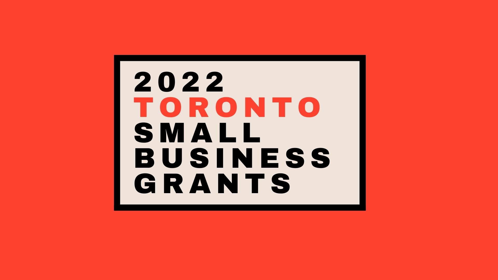 toronto small business grants